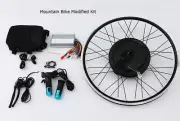TECHTONGDA 24" Mountain Bike E-bike Conversion Modified Kit 500W for Front Wheel