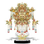 3d Puzzles Nine Dragons and Nine Phoenix Crown Metal Assembly Model Kits Diy Set for Adult Jigsaw