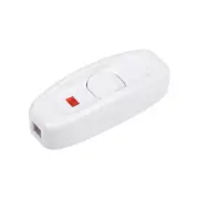 Inline Cord Switch AC 110V-250V Rocker Switch with Indicator Light White