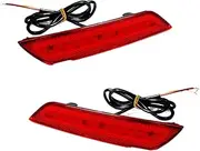 Turn Signal Light For Civic Sedan 2013 2014 2015 Function As Tail Brake & Rear Fog Lamps F1 Strobe Flashing LED Bumper Reflector Lights Turn Signal