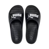 在飛比找momo購物網優惠-【PUMA】PUMA 男女款黑底白LOGO涼拖鞋 KAORA