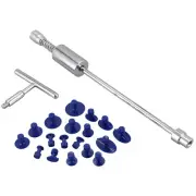 Paintless Dent Repair Hail Removal T Bar Slide Hammer+18pcs Glue Puller7007