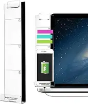 Computer Memo Board - Acrylic Computer Screen Sticky Note Holder | Screen Message Organizer Side Mount Adhesive Desk Accessories for Desktop Laptop Home