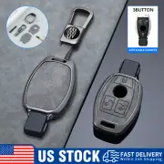 For Mercedes-Benz Smart Key Cover Case Shell Leather Fob Holder Car Accessories
