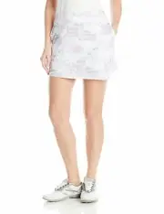 PGA TOUR Women's 16" Sunflux Print Asymetrical Knit Skort with Contour Waist, S