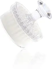 Soft Facial Cleansing Brush with Lid - Exfoliating Facial Wash, Gentle Skin Care, Handheld Massaging Facial Cleanser, Travel Size Facial Cleansing Brush