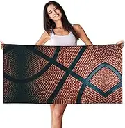 Basketball Sport Print Bath Towels Soft Skin Velvet Beach Towel Oversized Adults Quick Dry Lightweight