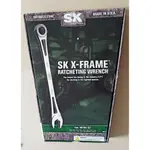 SK 美國製 X-FRAME 頂級 棘輪 扳手 12支 8-19MM 216齒 套裝 電鍍 開口 梅花 SUREGRIP