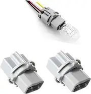 2 PCS Car Rear Tail Light Brake Lamp Socket, Replacement OEM#33515S50003, Turn Signal Lights Wire Harness Plug Holder, for Accord, 1998-2015, for Civic, 1999-2015, Car Accessories Tail Light La