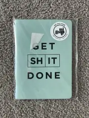 Get Shit Done Small A5 Notebook Mint Green