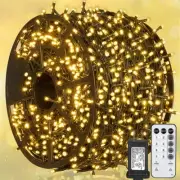 328 FT 1000 LED Christmas String Lights with Remote & Timer, 8 Lighting Modes...