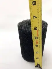 2 LARGE Fine Overflow Filter Box Intake Round Pre-Filter Foam Sponge 5.39"x3.54"