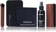 Vinyl LP Record Cleaning Set 6-in-1 | Record Cleaning | Includes Velvet Padding Brush, LP Cleaning Fluid, Stylus Brush, Nylon Brush, Microfibre Cloth and Storage Box