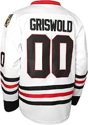 [CHKDSK] Hockey Jerseys for Men - Griswold #00 Hockey Jerseys Stitched Letters and Numbers, for Men/Father/Boyfriend Size S-3XL