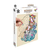 129pc Puzzle Master Series-1 Wooden Jigsaw Puzzle w/ Stand Set Kids 8y+ Unicorn