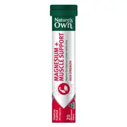 Nature's Own Effervescent Magnesium + Muscle Support Tablets 20 Pack