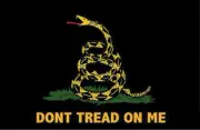 New Flags Black Gadsden Flag FLAG7254 Don't Tread On Me. Measures 3 ft. x 5 ft.