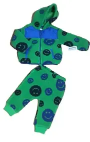 INFANT SIZE 6-12MTHS NWT OLD NAVY TWO PIECE FLEECE SET ZIP JACKET & PULLON PANT
