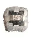 Kids Throw Blanket GLOW IN THE DARK Grey 50 x 60 Inches SUPER SOFT