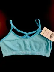NEW! CALVIN KLEIN Blue Racerback Bra Girls S (6/6X) NEW W/ TAGS. Free Shipping!
