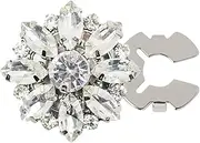 [Générique] Decorative Button Covers, Women's Shirt Clips | Detachable Shiny Trims, Luxury Ceremony Clothing Accessories, Elegant Decorative Clips To Customize Shirts, Se référer au descriptif, Rhinestone+Alloy,