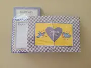 NIP Vintage Keeper Groceries Notepad Recipe Cards set Organize