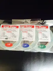 Beginner PACK! Scor-Tape Adhesive 1 each 1/8" 1/4" 1/2" Scor-Pal FREE SHIPPING!!