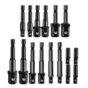 16PCS Impact Extension & Socket Connecting Rod H-ex Shank Drill J9W4