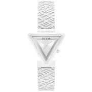 GUESS White Fame Logo SIlicone Women's Watch GW0543L1