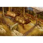 Custom Printed Rugs DM 64 Lambson Elk Spooked Elk