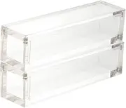 Kisangel 2pcs Box Acrylic Magnetic Dice Storage Box with Lid Transparent Dice Case Organizer for Dices and Items Present Choice