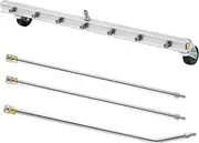 M MINGLE 24” Undercarriage Pressure Washer Attachment, Undercarriage Sprayer with 7 Nozzles, Under Car Washer with 3 Pieces Extension Wand, 4000 PSI