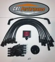 96-02 GM 5.0 5.7 V8 VORTEC IGNITION TUNE UP KIT BLACK + HP & TORQUE 45K UPGRADE