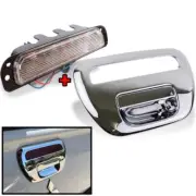 Set Clear Brake Lamp Chrome Tailgate Handle For 2005-14 Mitsubishi Triton ML MN