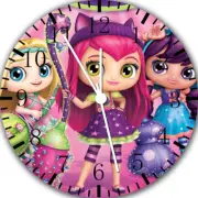 Little Charmers Frameless Borderless Wall Clock For Gifts or Home Decor E65