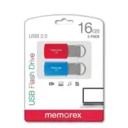Memorex USB 16GB Flash Drive 2.0 Memory Stick Pendrive Thumb 2pk