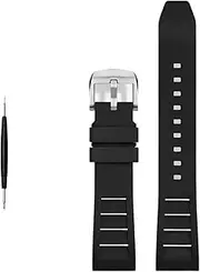 [VEVEL] FKM Fluorine Rubber Watchband 20mm 21mm 22mm 24mm watches band sport watch strap