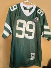 Mark Gastineau 1984 Throwbacks Jets Jersey Size 54 Mitchell & Ness New With Tag