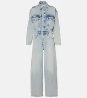 [7 For All Mankind] 7 For All Mankind Wide-leg denim jumpsuit AU 16 blue