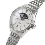 oris Artelier Grande Lune Date Diamond watch women TO03991