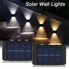 Solar Wall Light Up and Down Outdoor Waterproof Landscape Lights Fence Yard Lamp