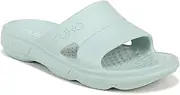 [RYKA] Women's Restore Recovery Slides Sandal, Green, 10