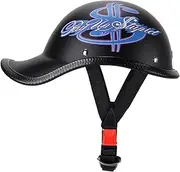 Motorcycle Helmet Half Hood Helmet Quick Release Buckle Half Hood Helmet Comfortable and Durable Fit for Adult Men Women Motocross - DOT/ECE Certified