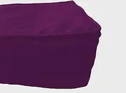 Box Cushion Cover- Square Patio Seat Chair Indoor Cushion Cover Polyester Purple 32" Length x 32" breadth x 5" Thick (81cm x 81 cm x 12cm)