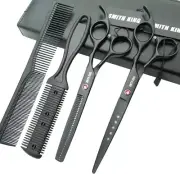 7.0 Inches Hair Cutting Scissors Set with Combs Lether Scissors Case,Hair Cut...