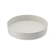 1Pc Kitchen Storage Spice Rack 360 Degree Rotating Table Organizer Tray Seasoning Bottle Rack Plate Cosmetic Organizer white
