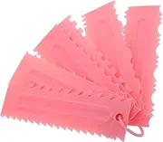 GLEAVI 6pcs Fondant Scraper Set Ergonomic Plastic Cake Decorating Tools for Bread and Pastry Making for Home and Bakery Use Enhance Creativity Baking