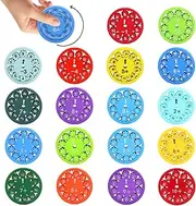 Prmape 18-Piece Maths Fidget Spinner Set, Maths Fidget Toys Children, Maths Facts Fidget Spinner, Maths Spinner Addition Subtraction Multiplication Division for Interactive Learning Toy