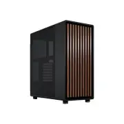 Fractal Design North Charcoal Black - Genuine Walnut Wood front - Mesh side p...