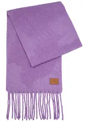Vince Fringed Alpaca-blend Scarf - Purple ONE SIZE